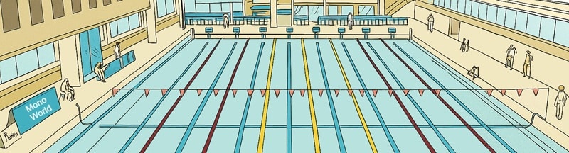 Illustration, piscine