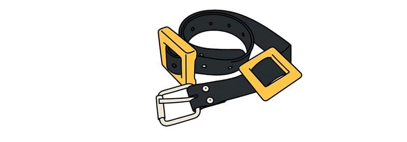 Ceinture marseillaise avec boucle inox, avec 2 plombs (marque Subea)