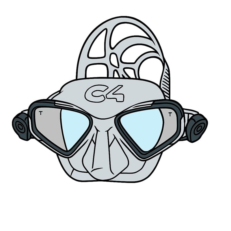 Masque d'apnée (marque C4 Carbon)