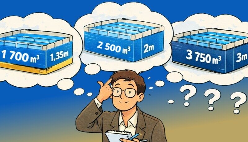 Illustration, quel volume pour une piscine olympique ?