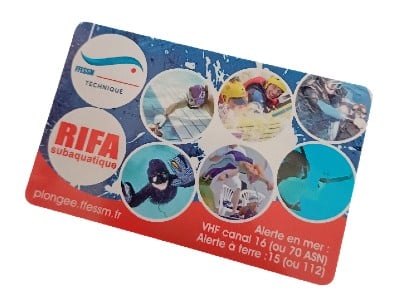 Carte RIFA de la FFESSM