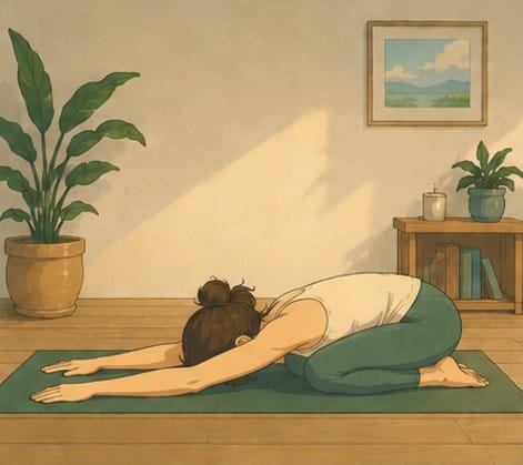 Yoga posture enfant